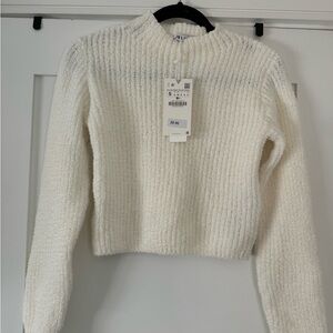 Cropper white sweater